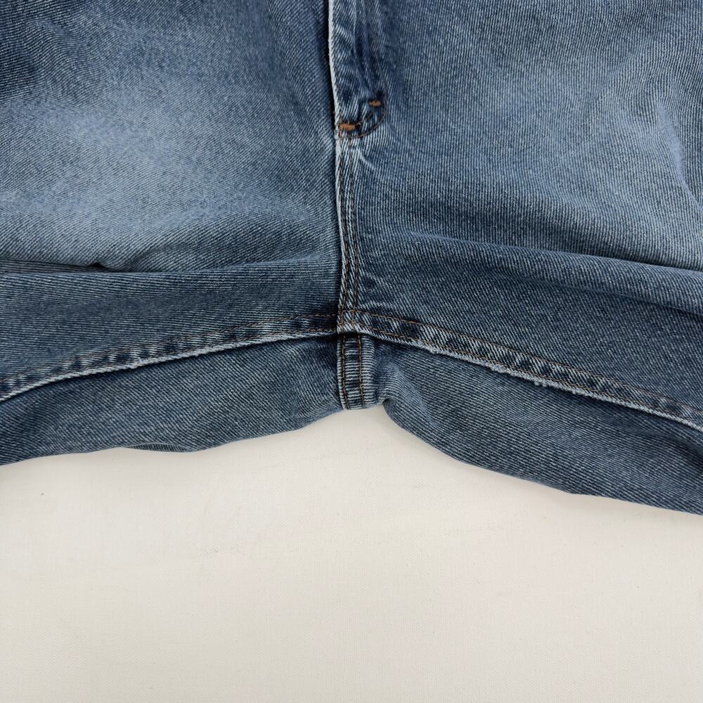 Vintage 90s Lee Riveted High Rise Cropped Mom Jeans 26 x 23.5 Raw Hem - Picture 11 of 16